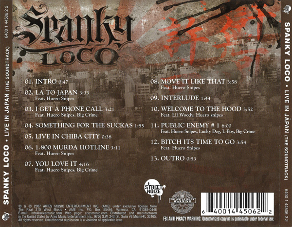 Spanky Loco - Live En Japan Chicano Rap